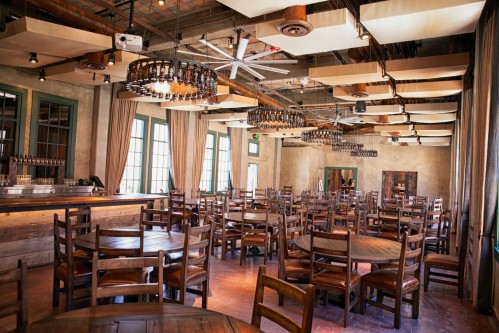 Indoor Bar the dining room and indoor bar empty